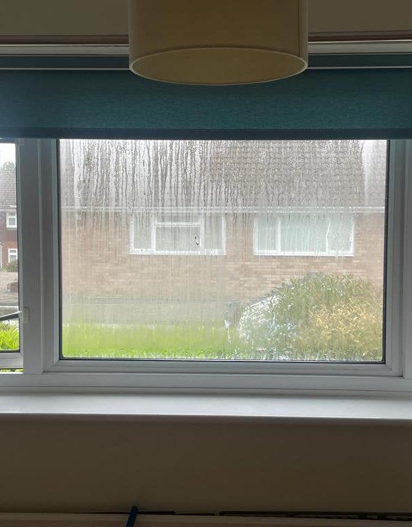 Misted Double Glazing before repair