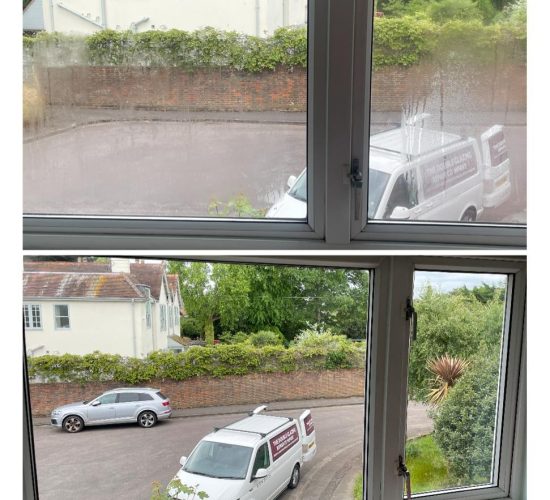 Misted Double Glazing and Repaired Window